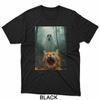 Cat Selfie With Ghost Halloween Kitty Spooky Ghost In Forest T-Shirt Unisex T-Shirt