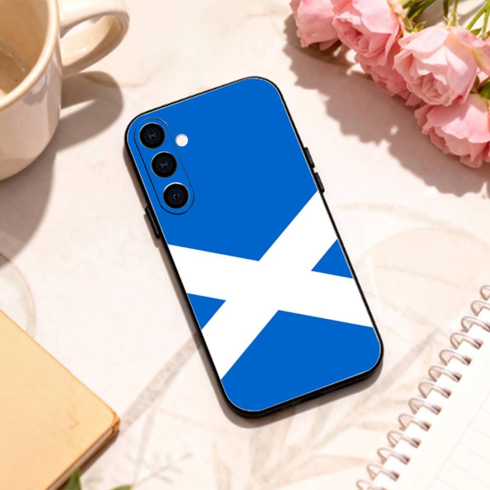 S-Scotland S-Scottish F-Flag phone Case For Samsung Galaxy A73,A72,A71,A70,A53,A52,A51,Others Soft Black Shell
