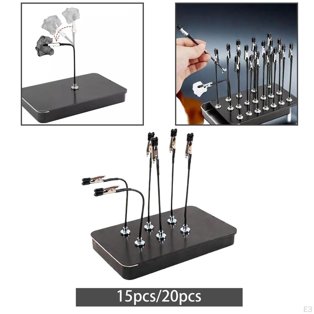 12 Pieces Model Painting Stand Base Holder Clip Sticks Set Hobby Tools for Spray