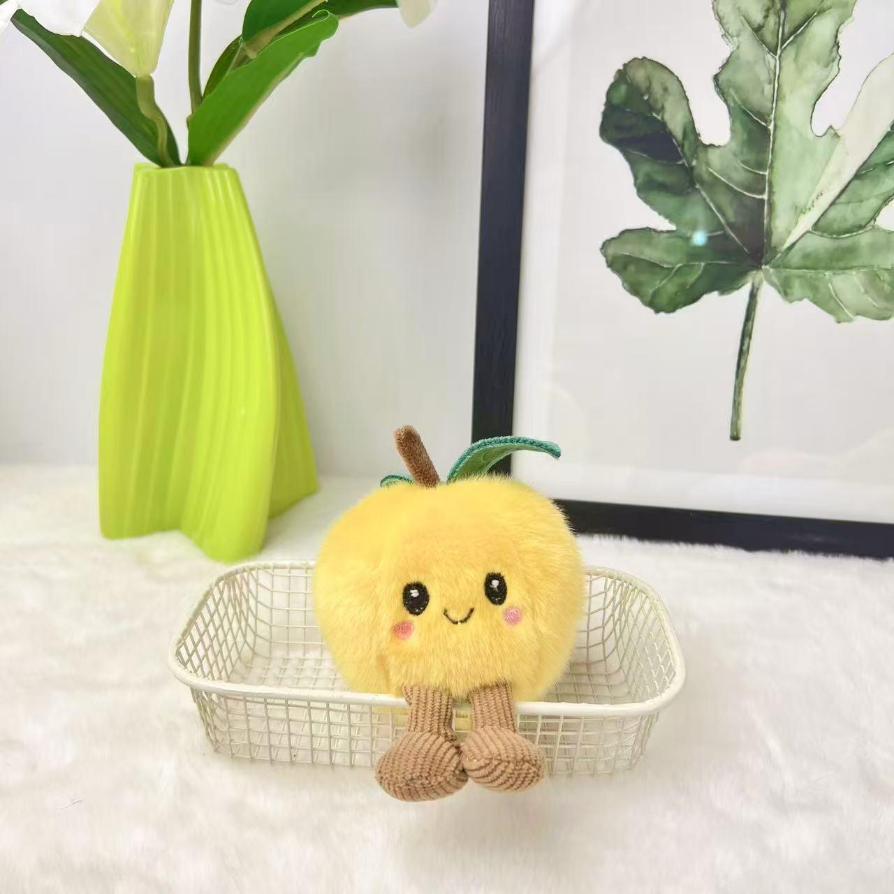 Креативная рождественская елочная игрушка-яблоко, плюшевая игрушка, кукла 13cm chain