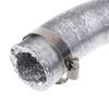 Dryer Vent Hose Air Duct Aluminum Ducting with 2 Screw Clamps 1.97in Diameter Dryer Vent Hose for Air Conditioning