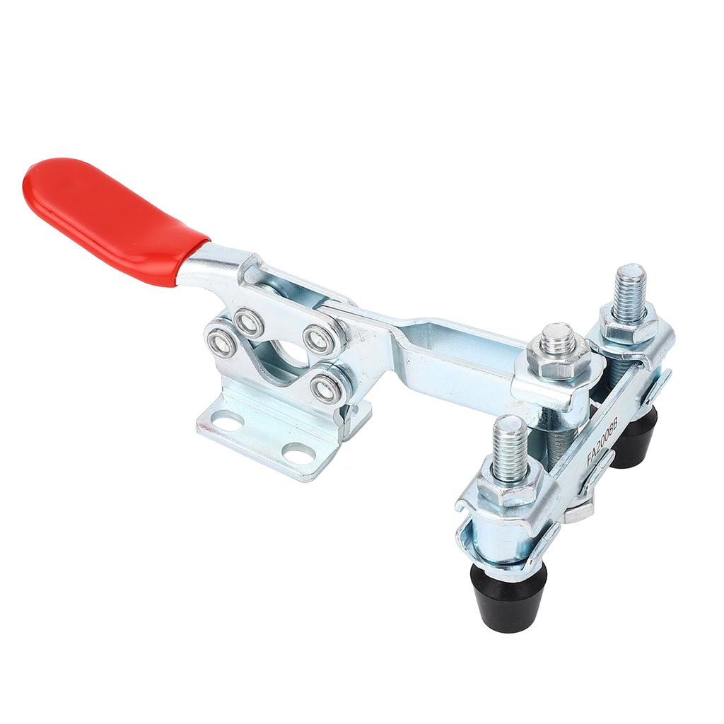 Quick Release Horizontal Clamp High Carbon Steel Dual Heads Hold Down Toggle Clamp