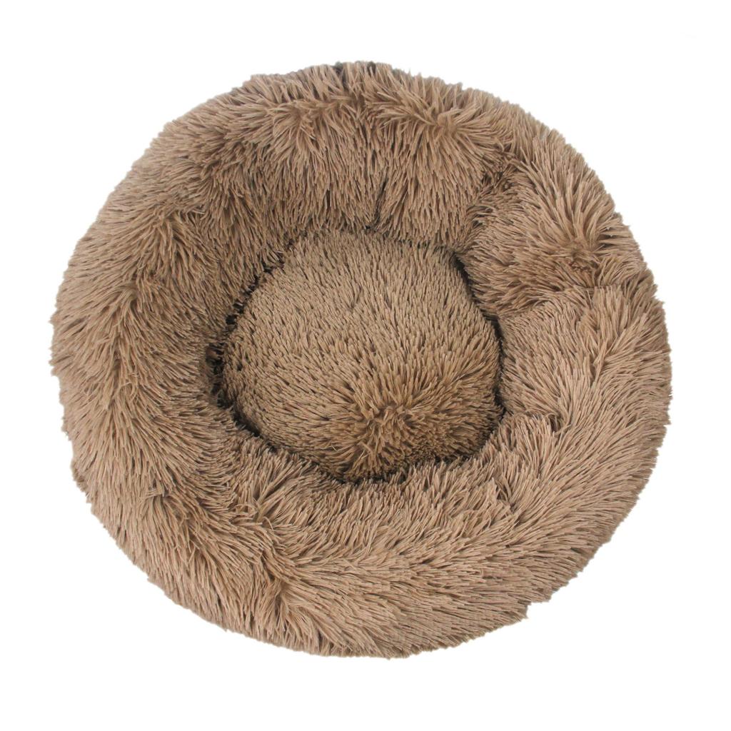 40-90cm Round Pet Bed For Large Dog Bed Super Soft Cat Carpet Bed Long Plush Dog House For Medium Dog House Winter Warm Sleeping