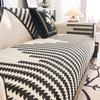 New Nordic Chenille Sofa Cushion Four Seasons Universal Sofa Cushion Non-slip L-shaped Sofa Cover Geometry Striped Couch Cover