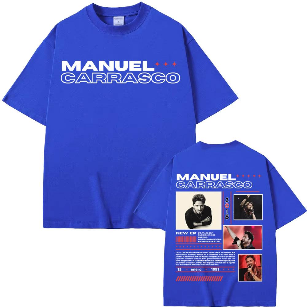Rapper Manuel Carrasco Album Tour Cover T Shirt Men's Women Fashion Hip Hop Vintage T Shirts Summer Pop Art High Quality T-shirt