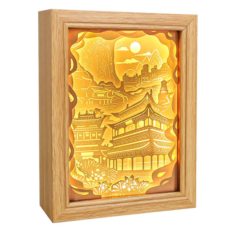 3D Paper Carving Night Light: Luxury Souvenir for Business Events & Cultural Gifts
