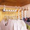 8pcs/set Clothes Hangers Rack Wardrobes Closet Clothing Hook Space Saver