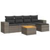 VidaXL Garden Lounge Set 6 Pcs with Grey Cushions Wicker 3225423