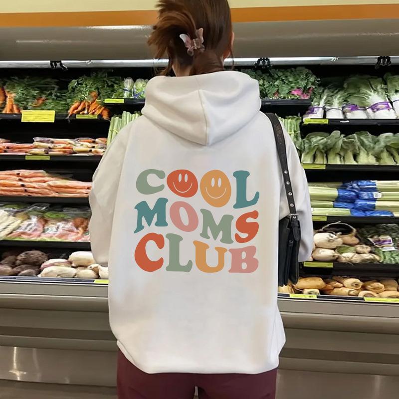 European and American Style Letter Print Women's Autumn/Winter Hooded Hoodie Top