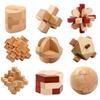 Wooden Luban Lock Unlock Interlocking Puzzle Rompecabezas IQ Test Brain Teaser Game For Adults And Kids Educational Toys