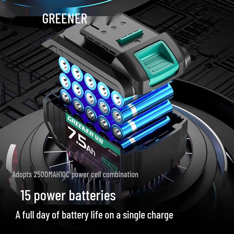 Green Forest 21V Cordless Brushless Rotary Hammer Drill CN Plug (adapter Included)