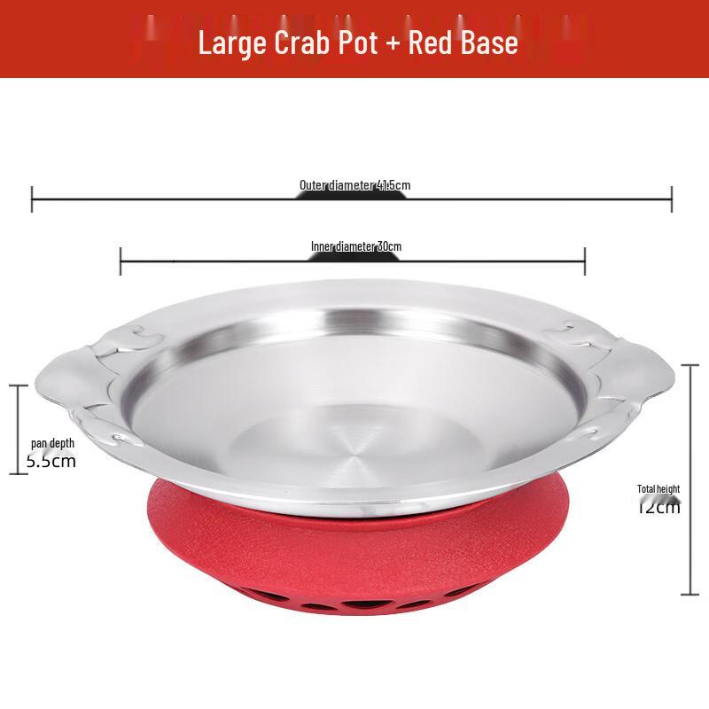 ZISIZ Multi-Purpose Three-Layer Steel Cooking Pot