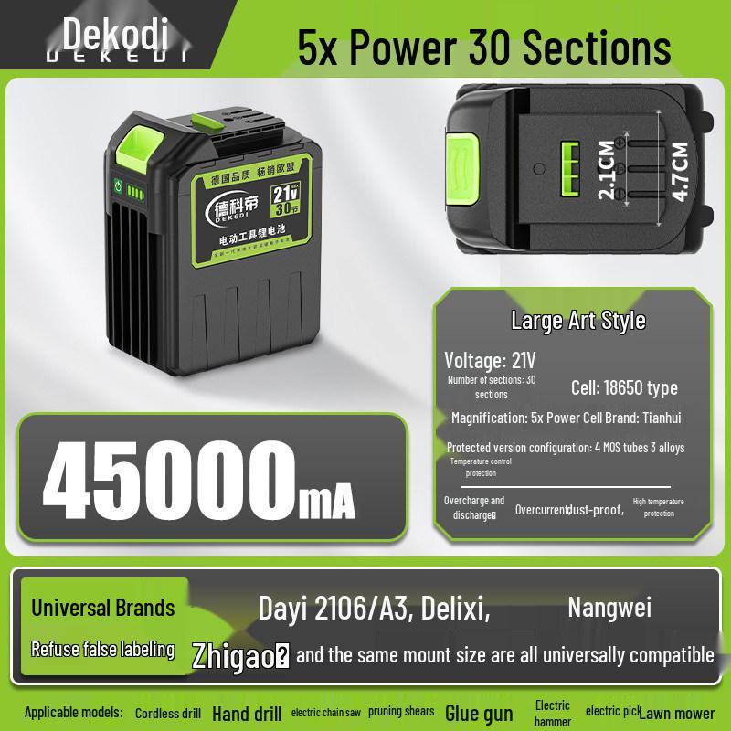 Universal Lithium-Powered Electric Tool Set: Angle Grinder, Impact Drill, Chainsaw, Cutting Machine, Wrench, Air Gun, Hammer.