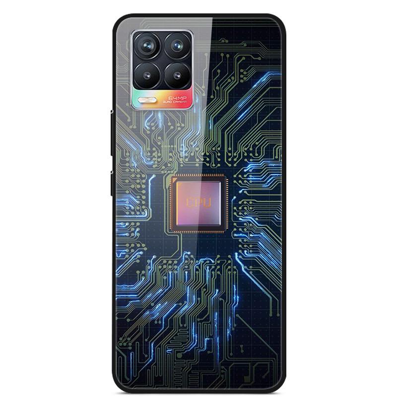 Glass Back Cover For Realme 8 Pro Case Tempered Glass Case For Realme 8 Pro 8i Realme 8 5G Phone Case Cover Realme8 5G Pro Funda