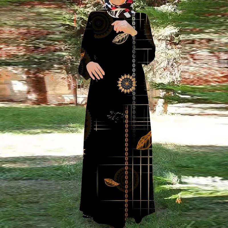 

Мусульманский халат, модный, женский, подходит для молитвы в Рамадан, исламский стиль, круглый вырез горловины, длинные рукава, женская одежда, классическая мусульманская одежда, 2XL красный