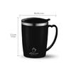 Reusable Stainless Thermal Cup With Lid Handle Portable Thermal Water Bottles Mug For Coffee Juice