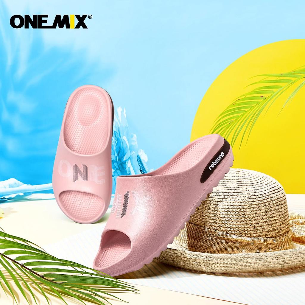 onemix Original New Arrival Men Indoor Sandals Slipper Summer Casual Outdoor Non-slip Beach Wadding Shoes Adult Male Cartoon Home Flip Flops