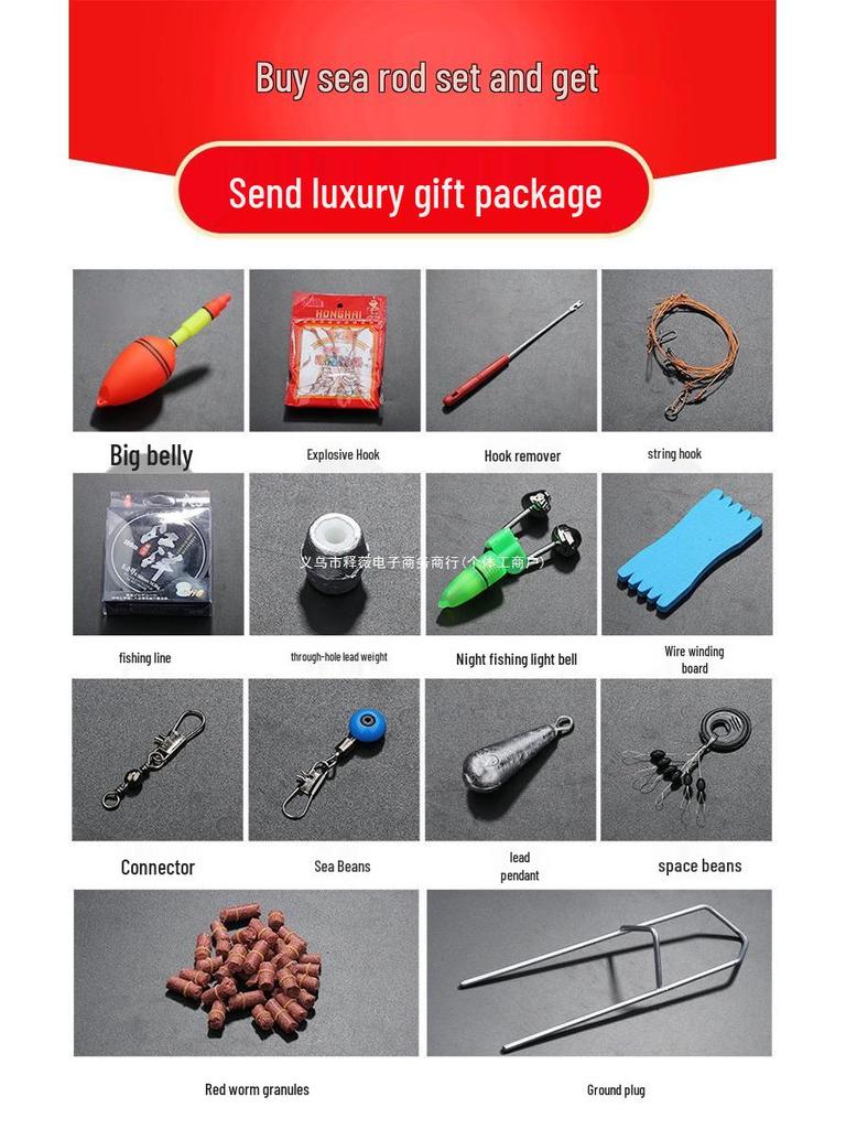 Komplettes Meeresangelruten-Set: Spinn-, Casting- und Weitwurf-Ruten mit Zubehör