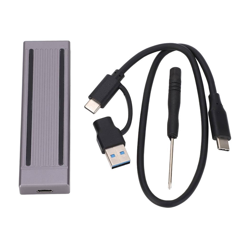 M.2 Nvme PCIE SSD Enclosure Case Adaptér Hliníková slitina USB3.1 GEN2 10Gbps RGB světlo SSD Externí