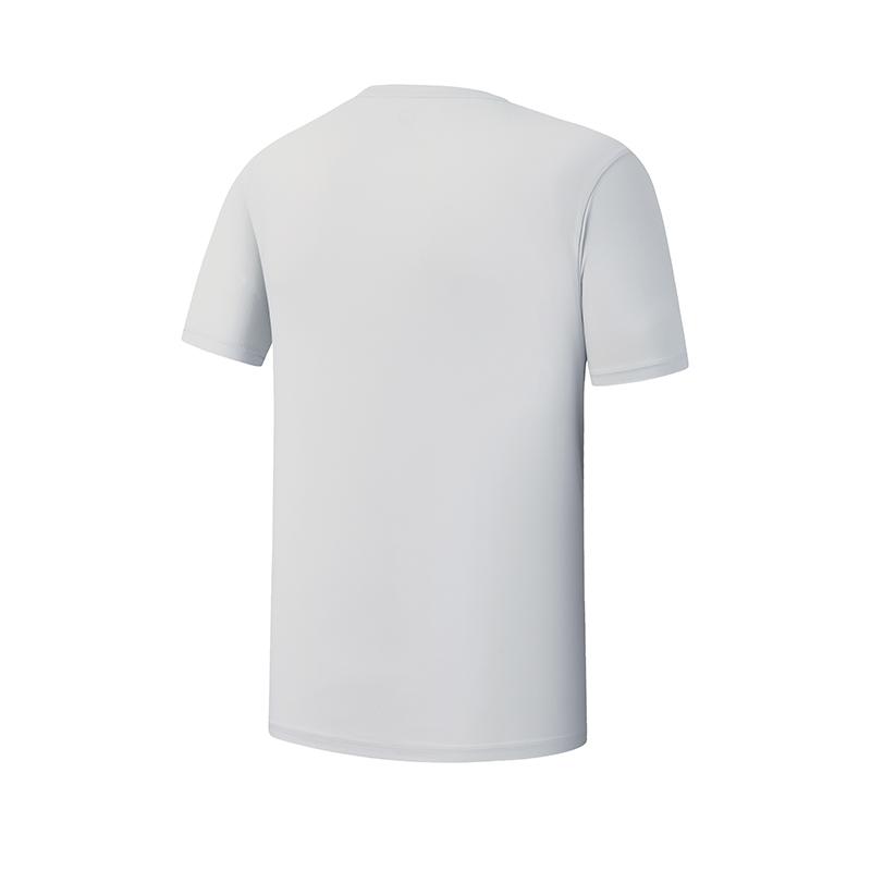 Fila Fitness Simple Basic Classic Sports Training Versatile Comfortable Breathable Knitted Short Sleeve T-Shirt Men Tops Cool-Gray A51M621107FGY