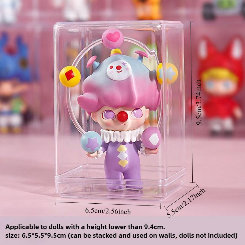Blind Box Storage Display Stand Single Transparent Doll Handmade Dustproof Box Handmade Doll Acrylic Display Box NO Dolls