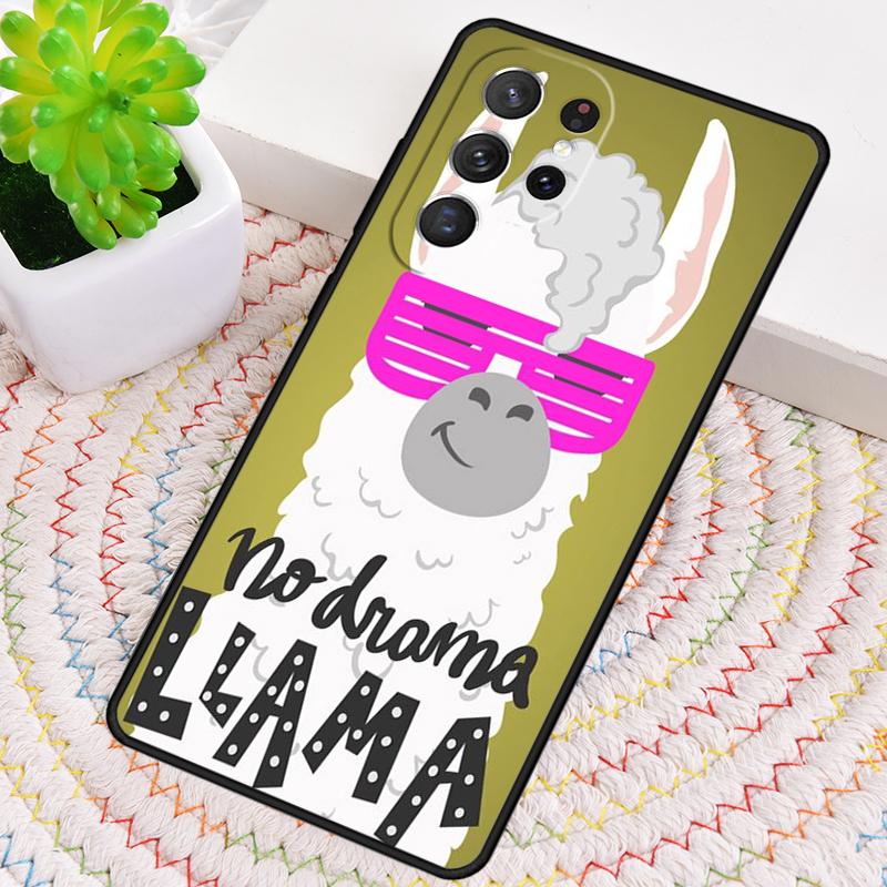 No Drama Prob Llama Lama Silicone Phone Case For Samsung Galaxy Note 10 Pro S26 S25 S24 S23 S22 S21 Plus S25Ultra Capa Cover