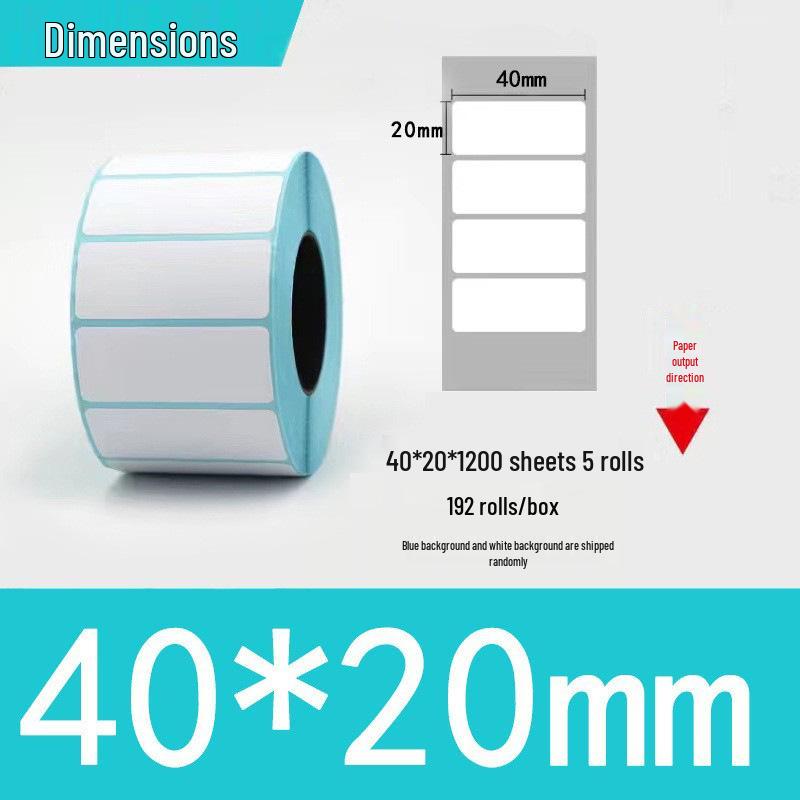 Three-Proof Thermal Label Paper 100x100mm & 70x20mm - Customizable for Label Printing