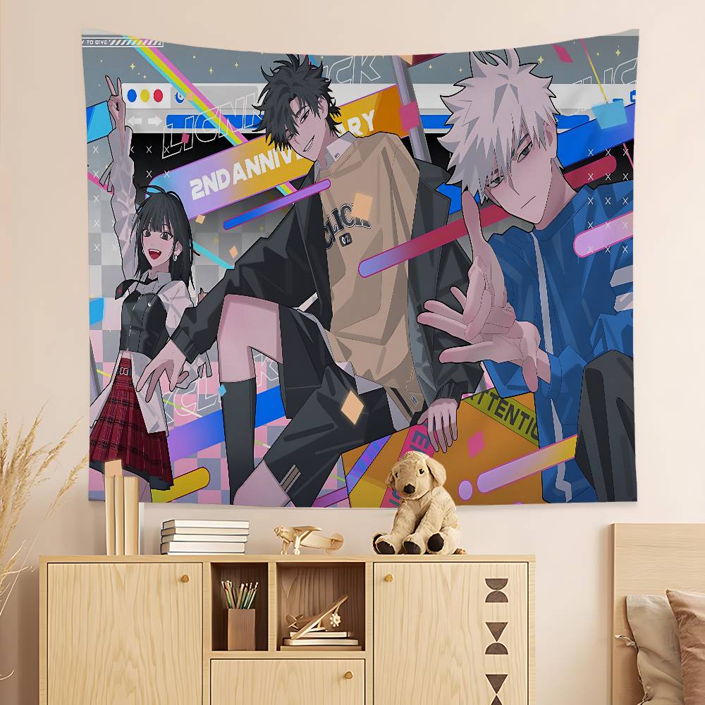 Link CClick Anime DIY Wall Tapestry Hanging Tarot Hippie Wall Rugs Dorm Home Decor