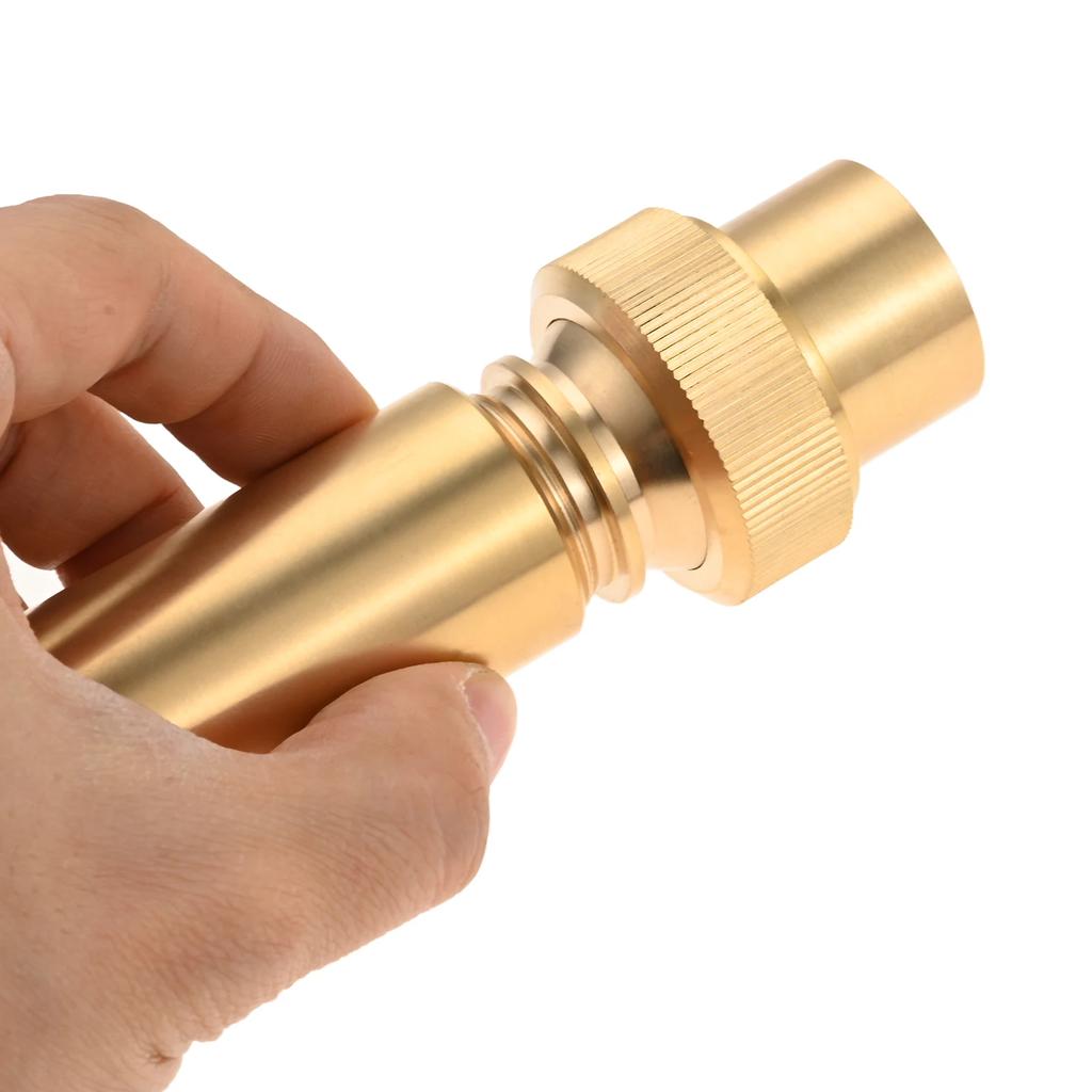 1pc Brass Fountain Nozzle Rotating Air-Blended Spray Head Various Water Column 3/8" 1" Thread Decor Garden Pond Pool Landscape
