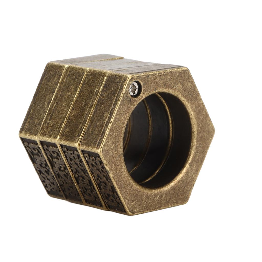 Self Defence Ring Mountaineering Emergency Survival Protection Rings for Outdoor Sports ClimbingHexagon