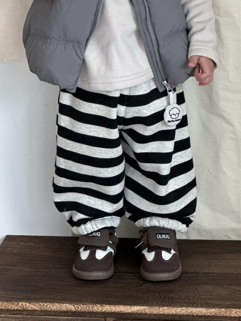 Children's clothing new winter baby clothes children's clothing winter thickened pants boys fleece sweatpants