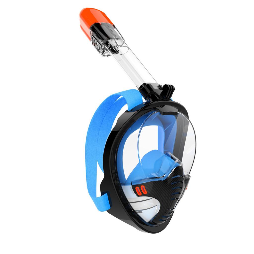 Silicone Diving and Snorkeling Set with GoPro-Compatible Swim Goggles
