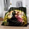 3D Glinda Musical Movie Wicked Cartoon Soft Plush Blanket,Flannel Blanket Throw Blanket for Living Room Bedroom Bed Sofa Cover