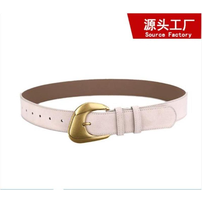 New Popular Women'S Real Velvet Belt Fashionable With Jeans, Trousers Waist Decorative Belt Women