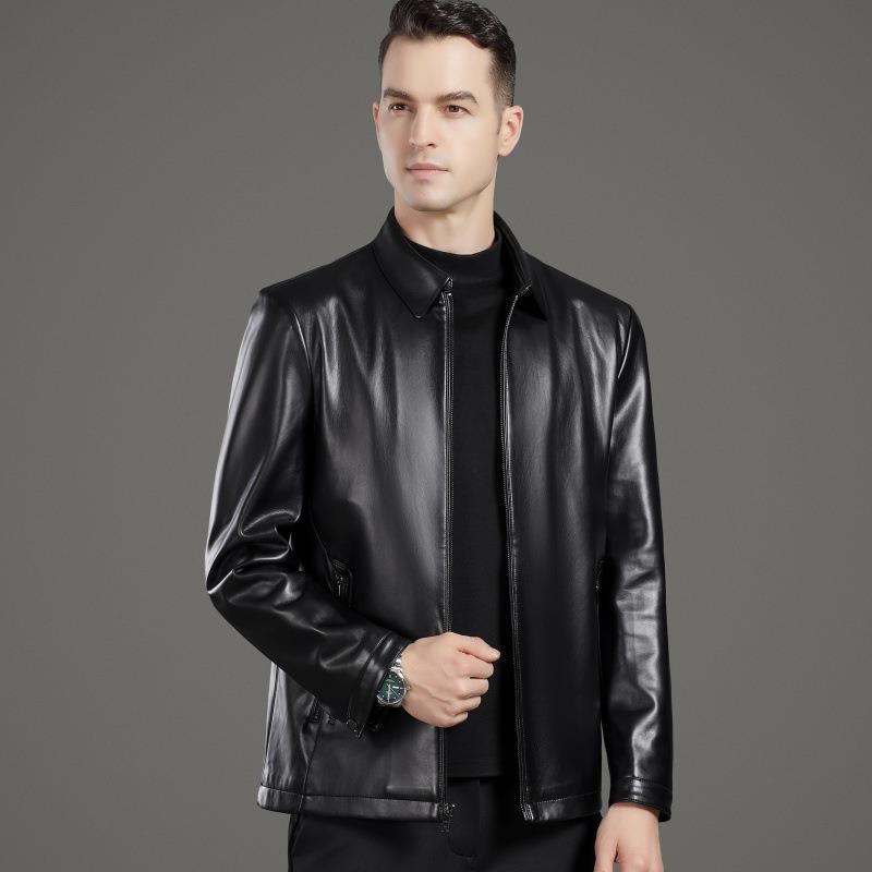 Новая мужская кожаная куртка — фото 5