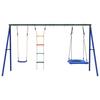 Swing Set with Swing Seat Rope Ladder and Nest Swing