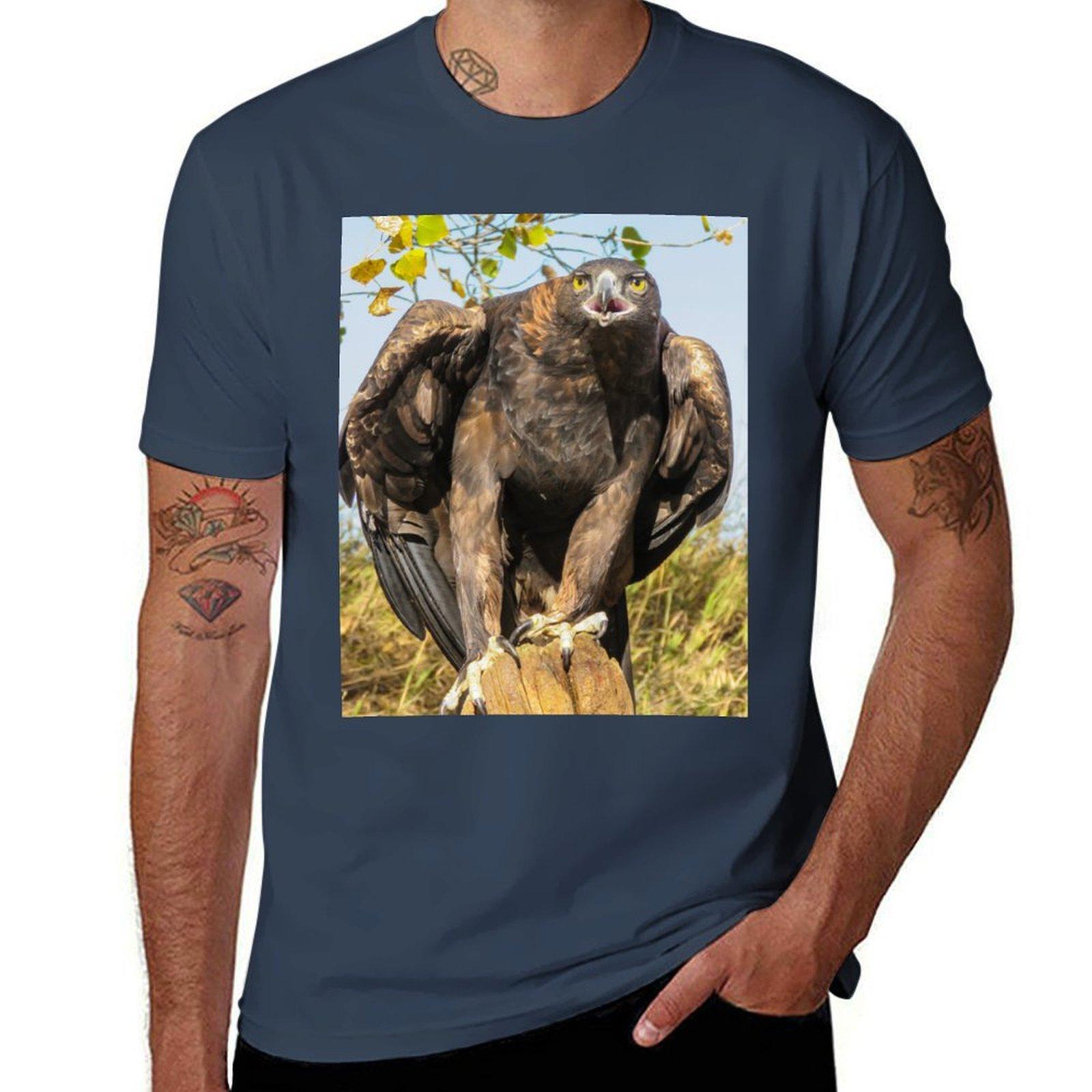 Golden Eagle Tshirt Plus Size Summer Short Sleeve Tshirt S