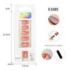 24pcs/Box Women Wearable False Nail Tip Full Cover Artificial Nail Tips Round Head Fake Nails Manicure Tool