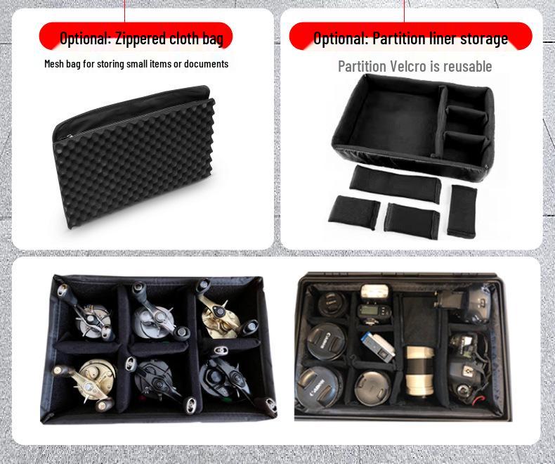 קופסת הגנה מפלסטיק עמידה למים ועמידה בפני זעזועים למצלמה וציוד