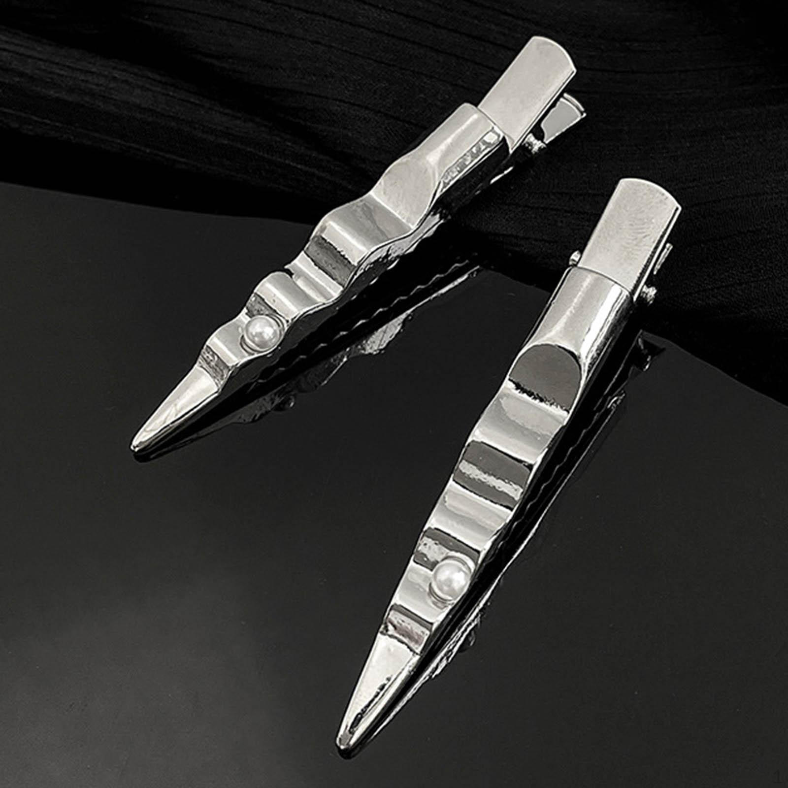 

2 шт. Затискачі, Прикраси для головних уборів, Аксесуари для волосся, Заколки для вечірки, Дня народження, Стилю, Сім ї Wave Pearl