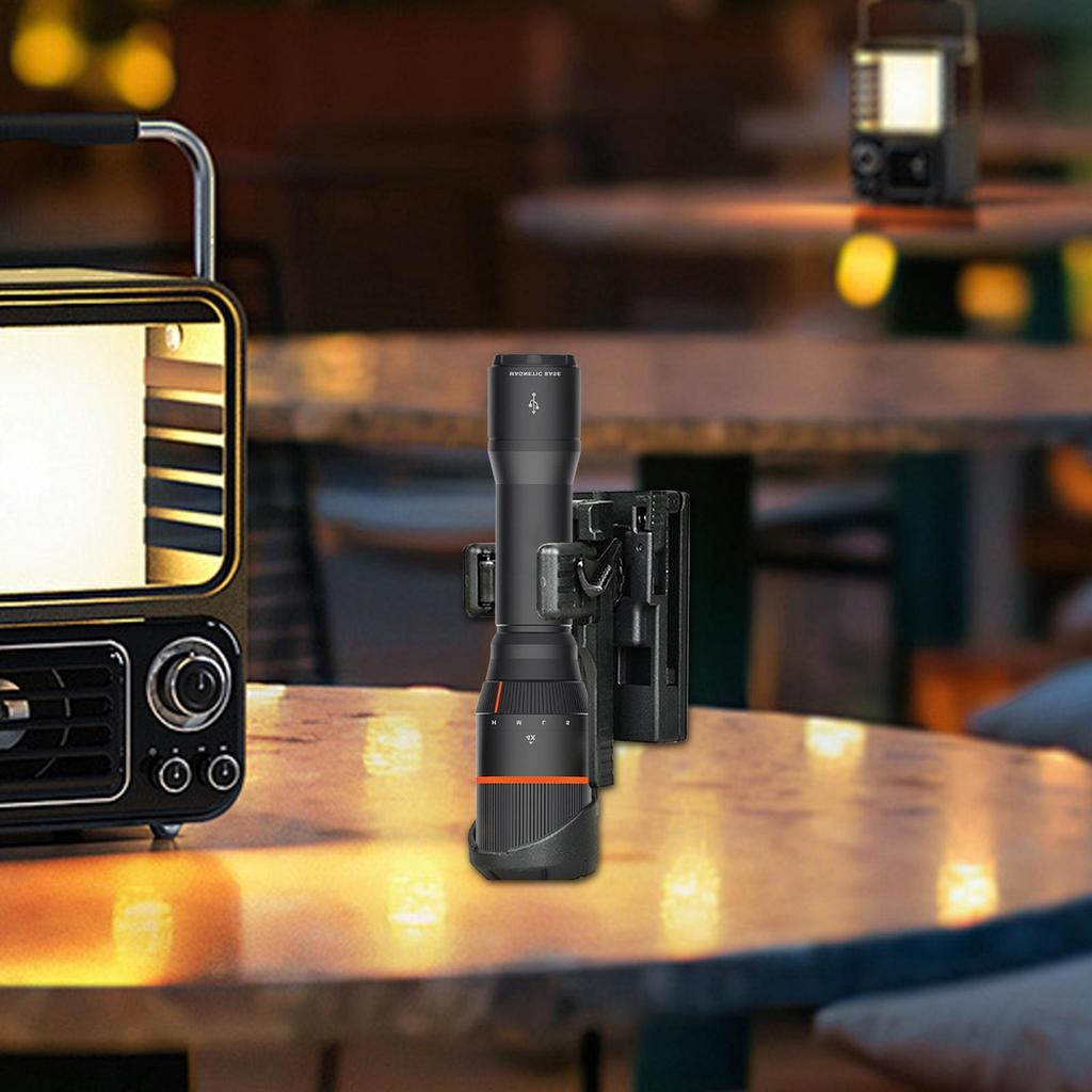 Flashlight Holster 360 Degrees Rotating Torch Holder Outdoor Hunting Flashlight Pouch Case With Lever Side Lock System