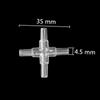 10 Pcs Hose Equal Transparent Acrylic Connectors Tee/Cross/Elbow/Y Shaped Air Tubing Connectors Aquarium Pipe Accessories