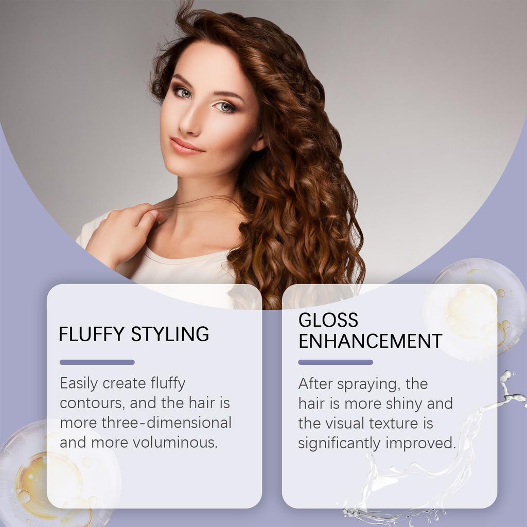 100ml Texturizing Hold Spray with Castor Oil & Shape Seed Extract - Lightweight Formula, 5s Dry, No Residue, Styling & Protection,Hair Styling Product