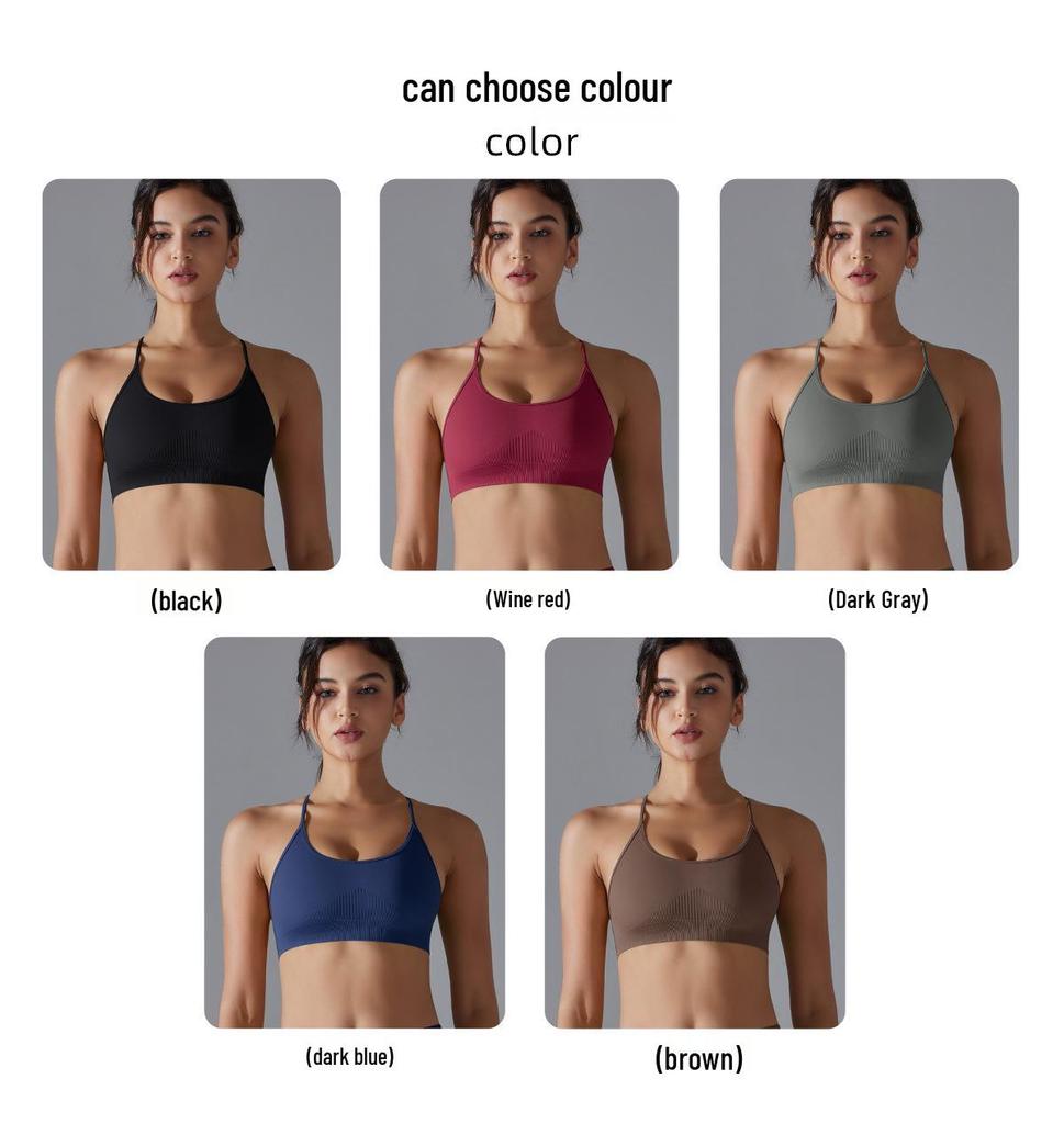 Damen High-Elastic Kreuzrücken Sport Yoga BH