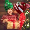Christmas Themed Light Up Beanie with LED Lights Xmas Gift for Kids Adult