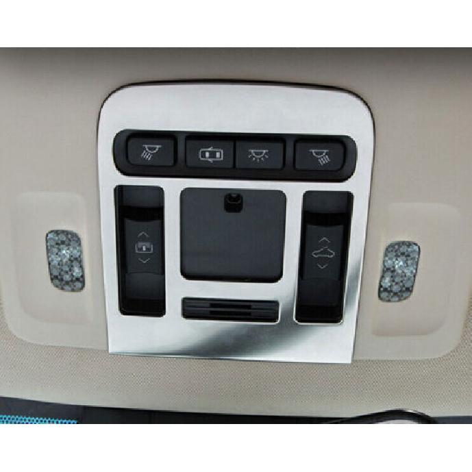 Silver For Toyota Camry 2018- Titanium Cover Trim Front Reading Lamp Frame