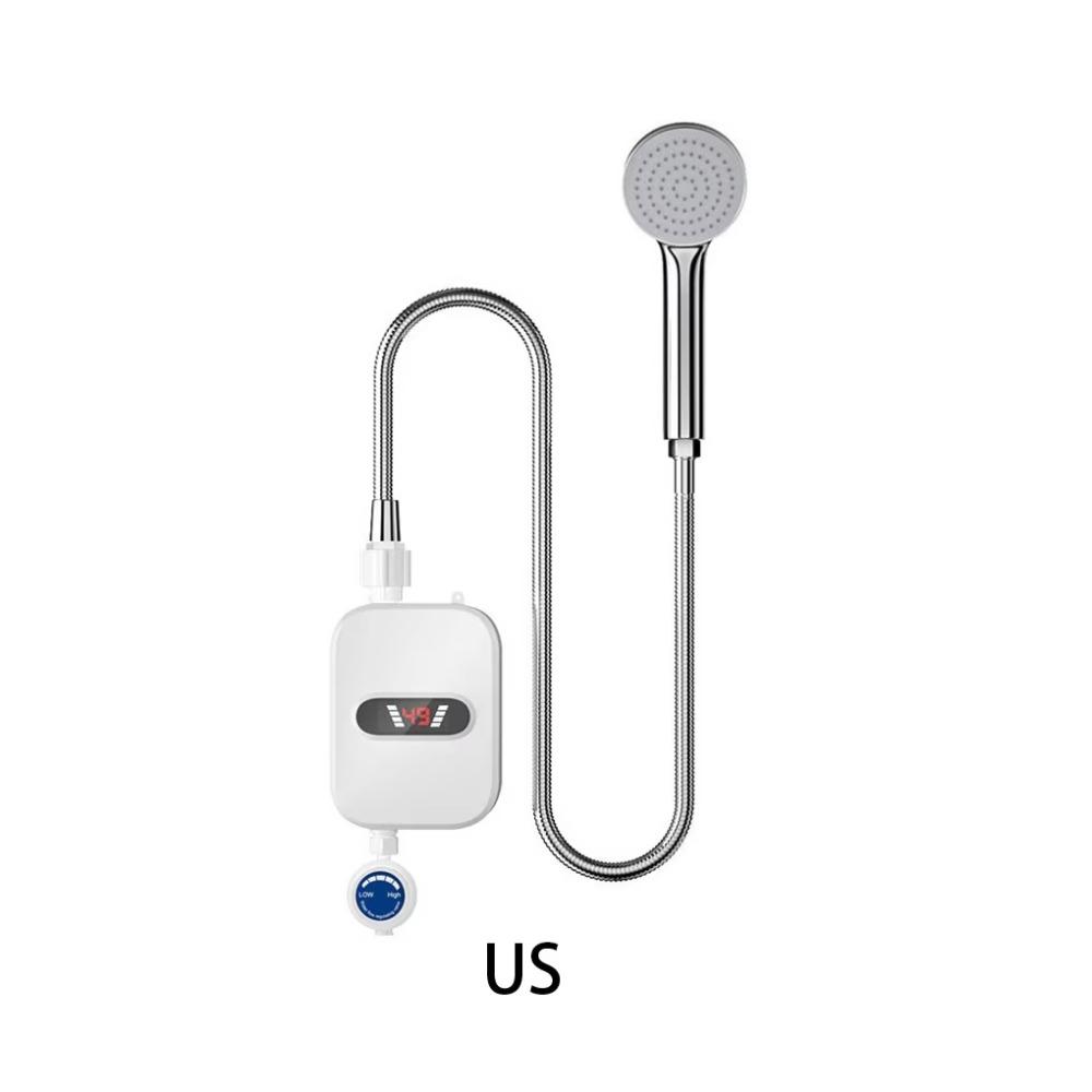 LCD Temperature Display Electric Shower Heater Quick Heating Water Heating Device  Tap Sink Faucet
