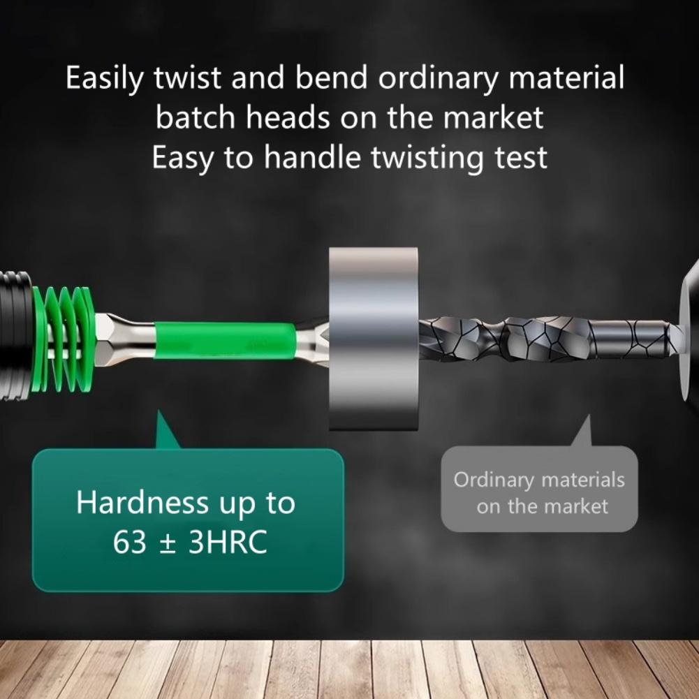 3Pcs Spring Screwdriver Bits Magnetic PH2 Driver Screw Anti-slip 60/90/110mm 1/4'' Hex Shank Drill Head Electric Repair Tool