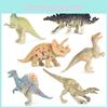 Kinder Dinosaurierfiguren Sammlung Kunststoff Trex Stegosaurus Und Brachiosaurus Dekor