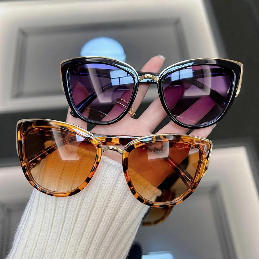 Vintage Cat Eye Sunglasses Women Men Fashion Retro Sun Glasses Female Male Designer Shades Mirror Outdoor Punk